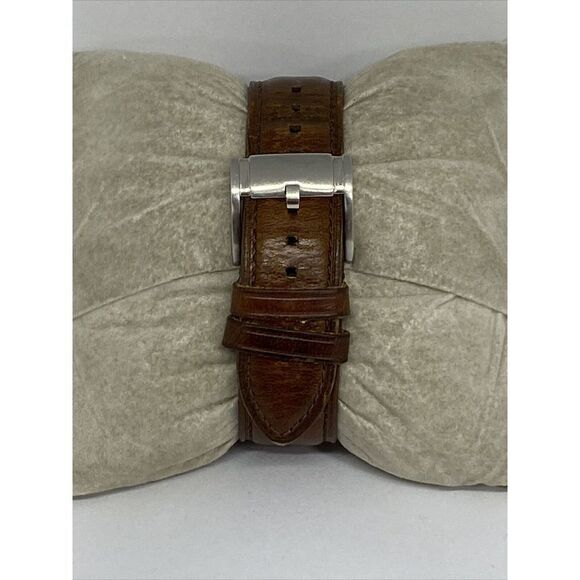 Fossil NDW1 Unisex Brown Leather Silver Stainless Steel Analog Dial WatcH JK6 - Picture 6 of 12